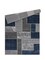 L'baiet Rectangle Verena Blue Geometric 2 ft. x 3 ft. Scatter Area Rug